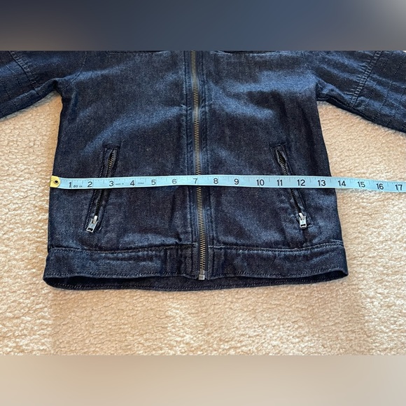 PT 95 Kids Motorcycle Blue Jean Jacket with Patches - Size: 6 - Picture 8 of 11